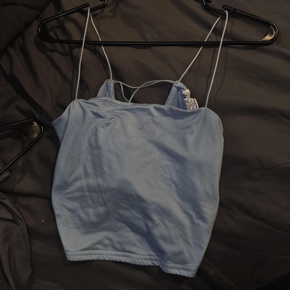 Light blue Cropped Tank size L